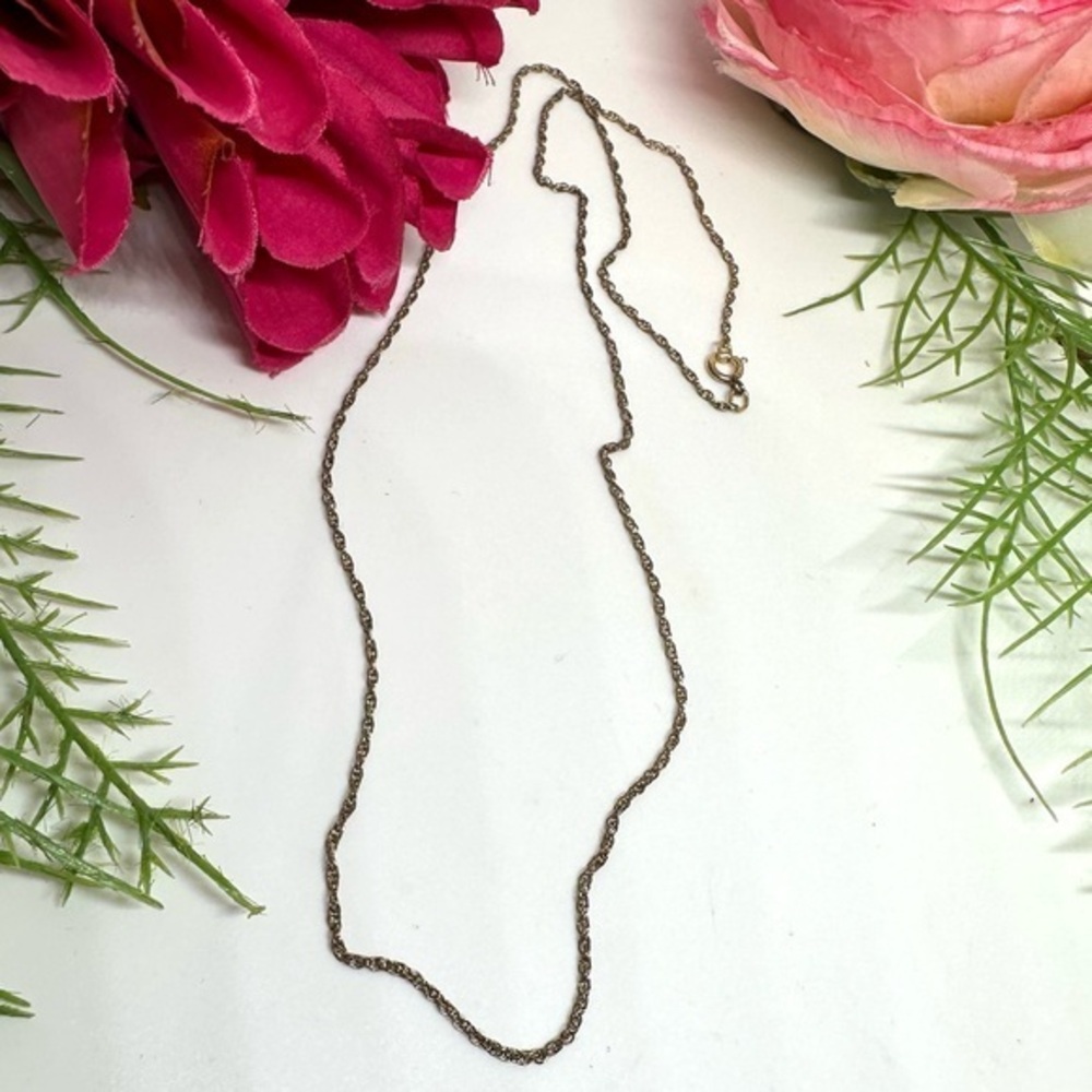 VINTAGE⚜️14K Gold Filled Dainty Chain Necklace